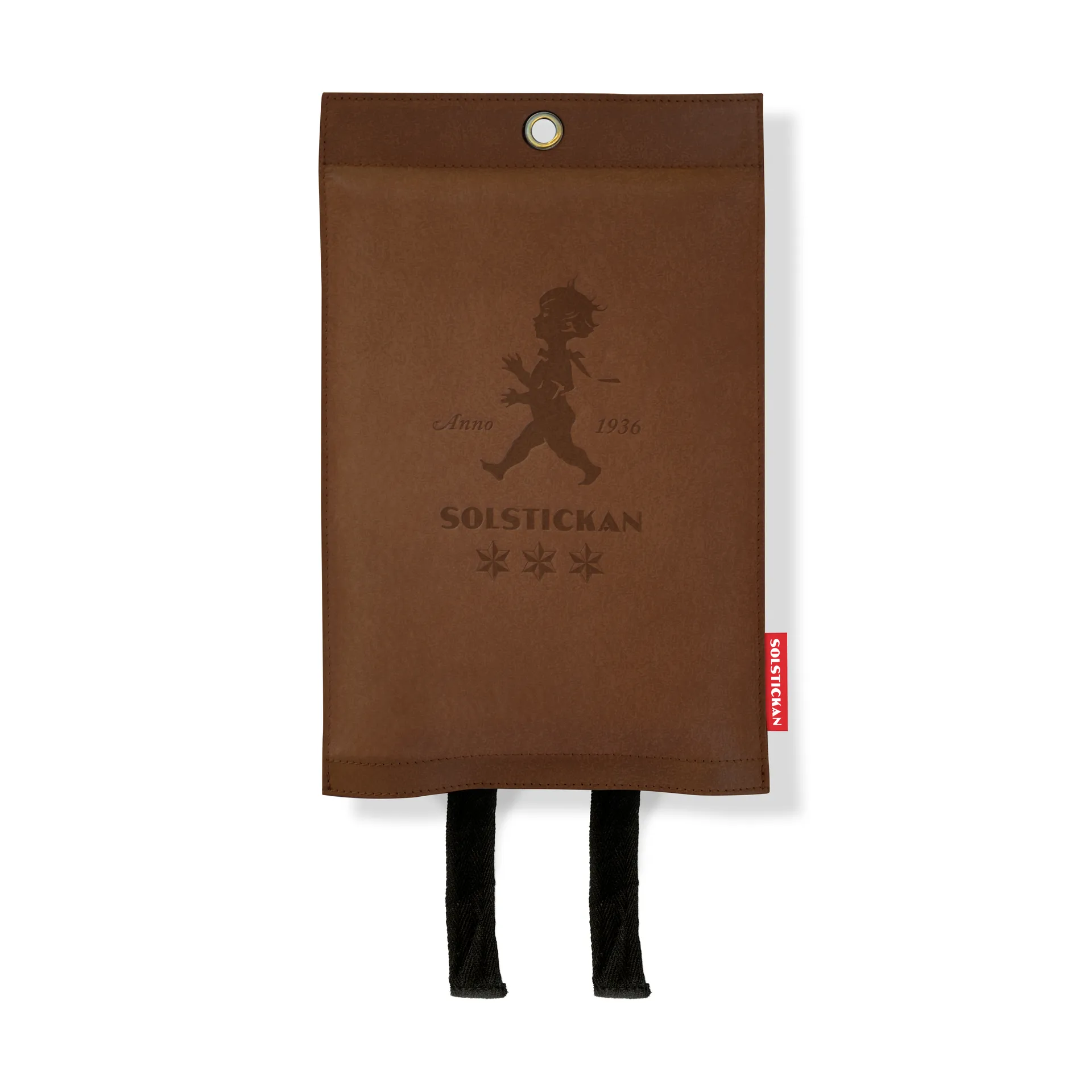 Solstickan Branddecke Leder 120x120cm, Leder dunkel Solstickan Design