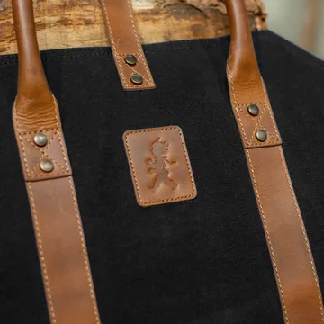 Solstickan Brennholzkorb Canvas - Schwarz - Solstickan Design