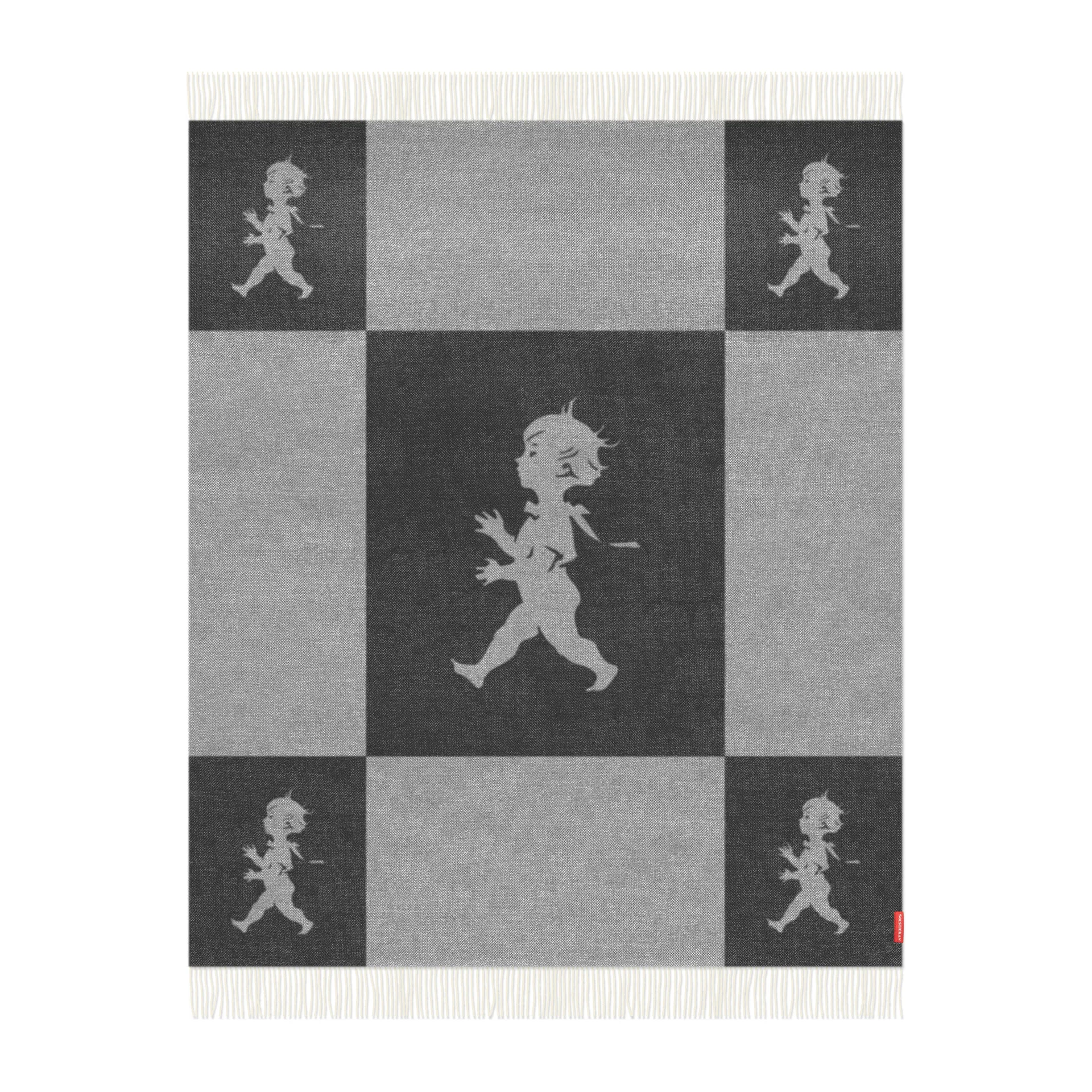 Solstickan Decke Merinowolle 130 x 170 cm, Anthrazitgrau Solstickan Design