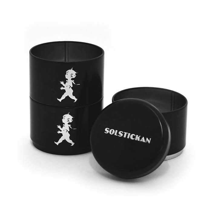 Solstickan Dose 3-geteilt Ø 8,5 cm, Schwarz Solstickan Design