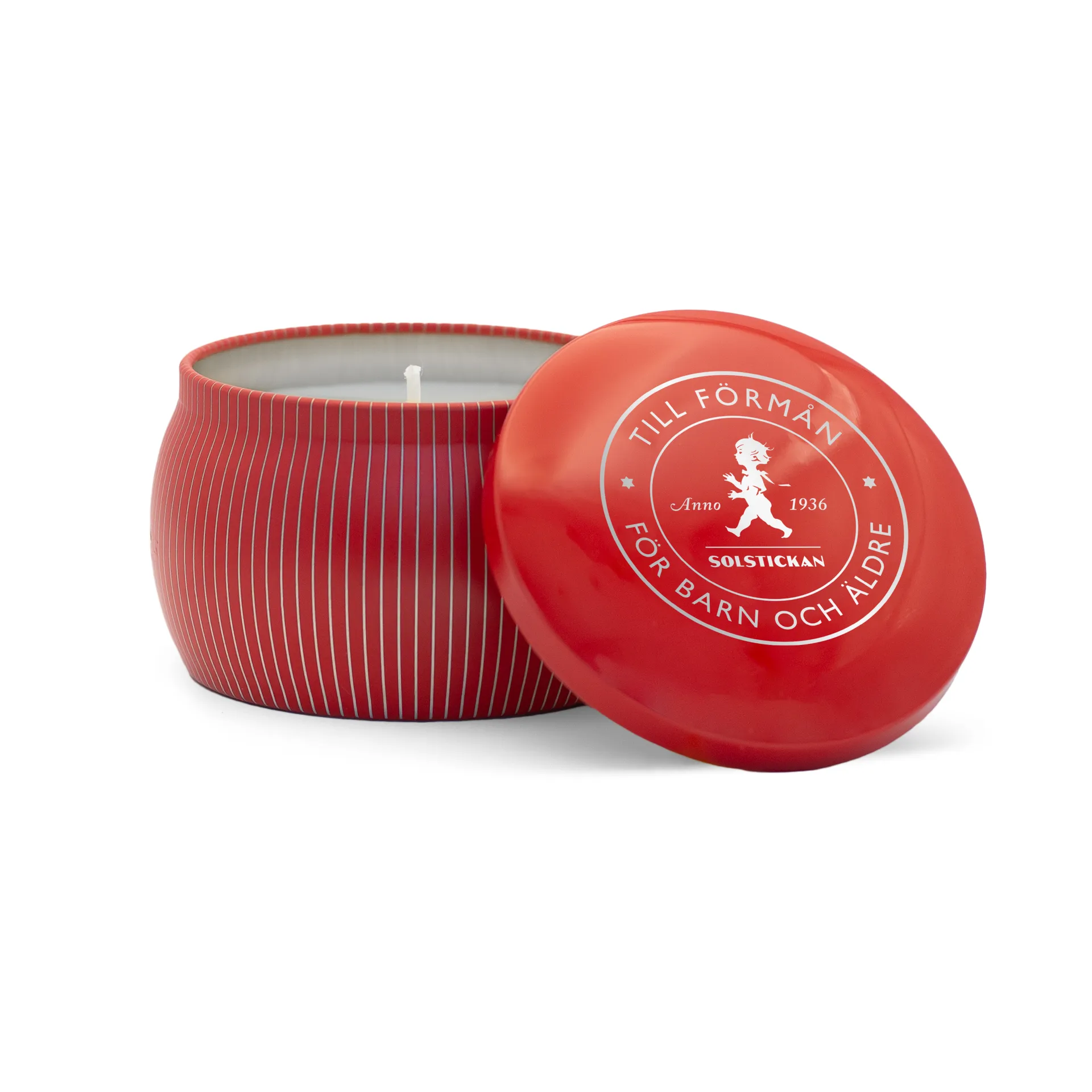 Solstickan Duftkerze 25 h, Rot-Zimt & Orange Solstickan Design