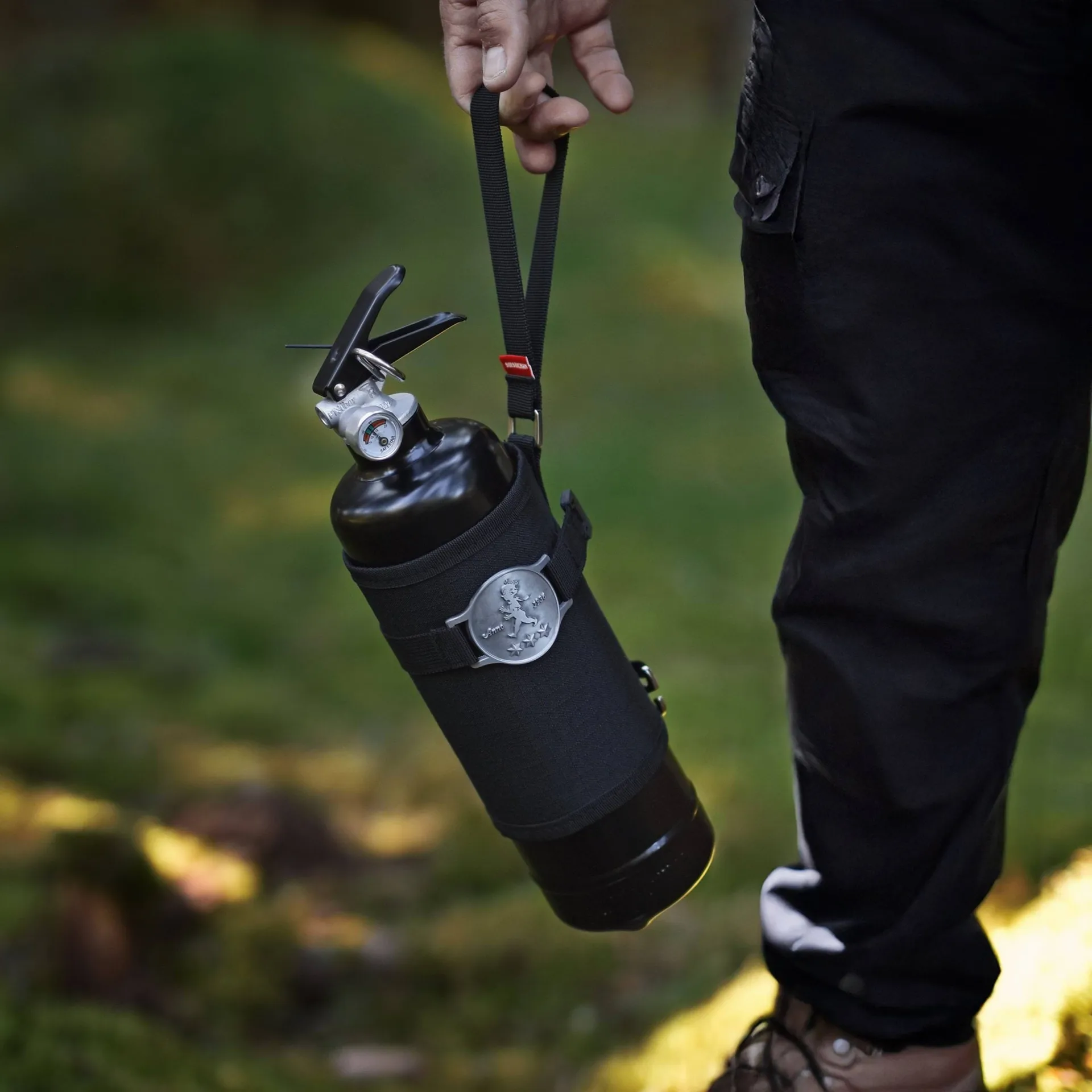 Solstickan Feuerlöscher 1 kg, Outdoor edition, Schwarz Solstickan Design