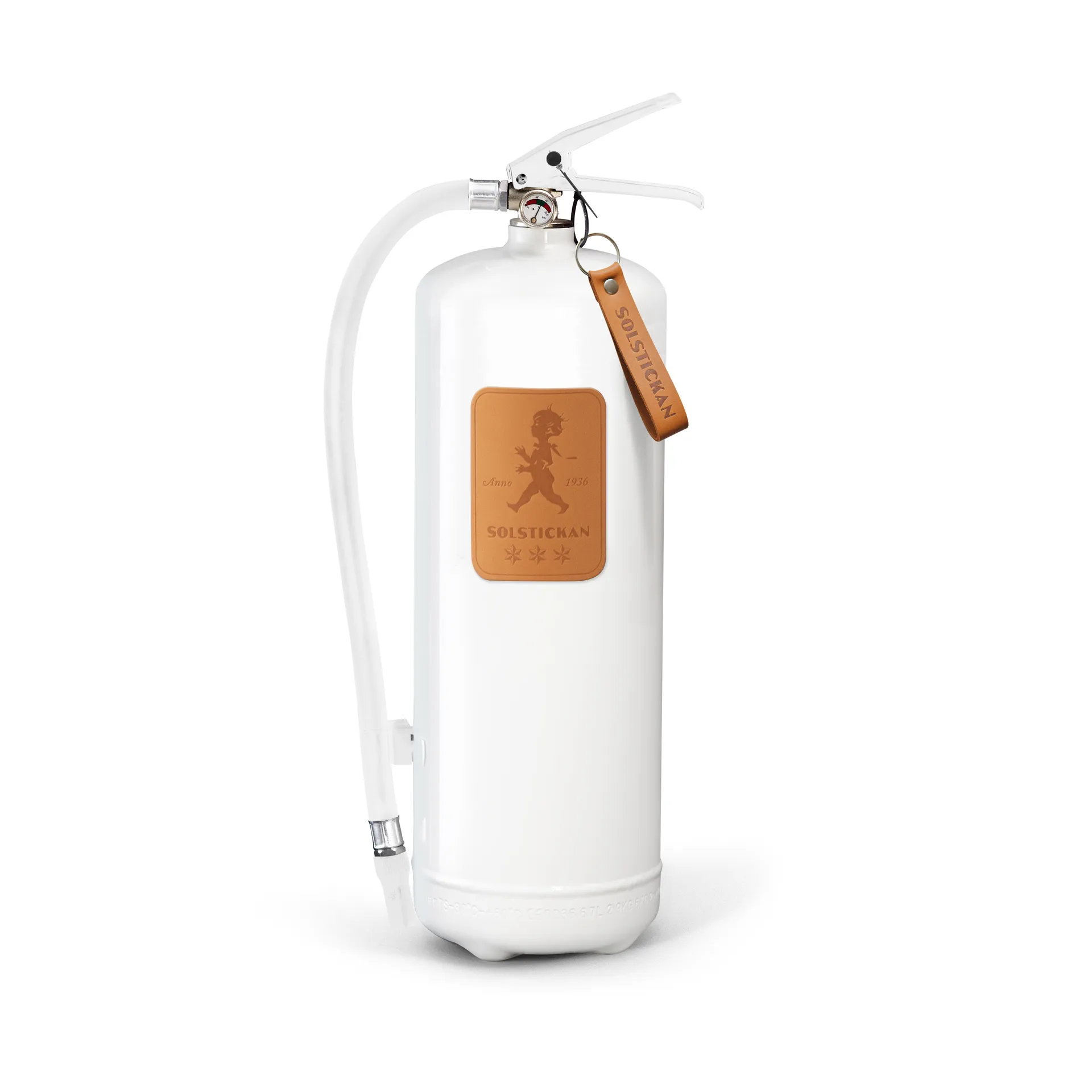 Solstickan Feuerlöscher 6 kg, Weiß-helles Leder Solstickan Design