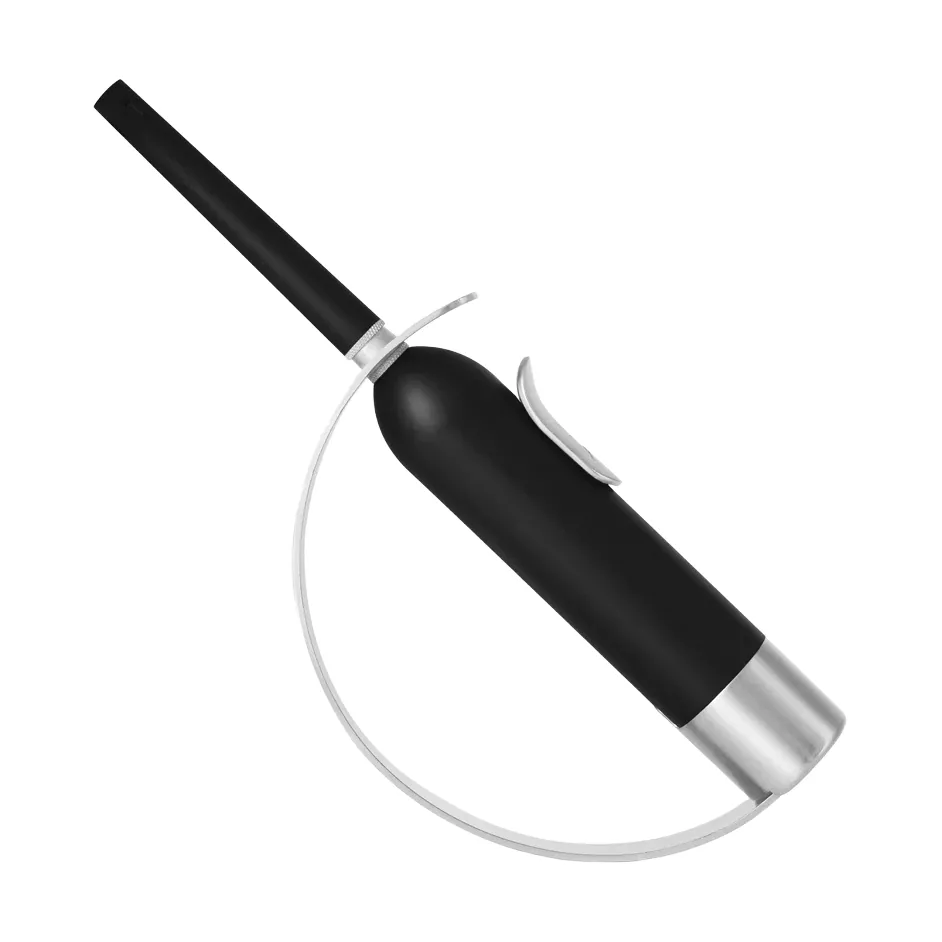 Solstickan Feuerzeug mit Flammenklinge, Schwarz-Silber Solstickan Design