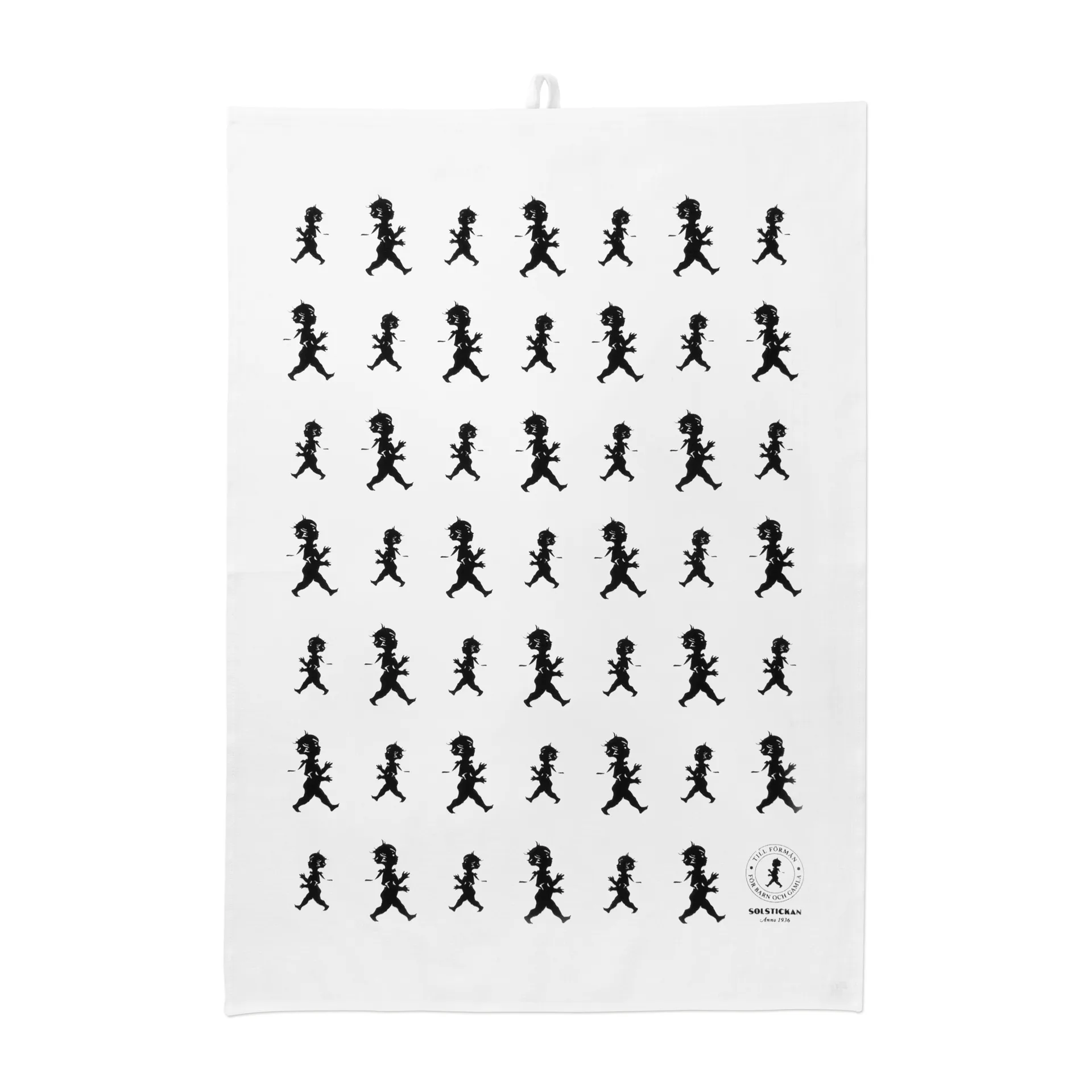 Solstickan Geschirrtuch 50 x 70 cm, Weiß-Schwarz Solstickan Design