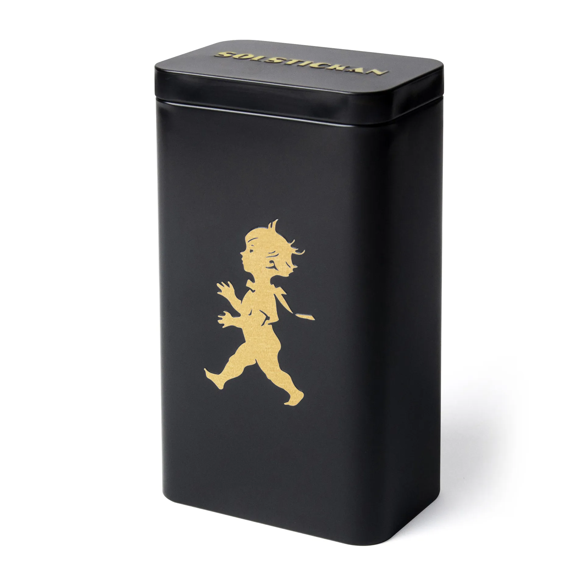 Solstickan Kaffeedose 20,5 cm, Mattschwarz-Gold Solstickan Design