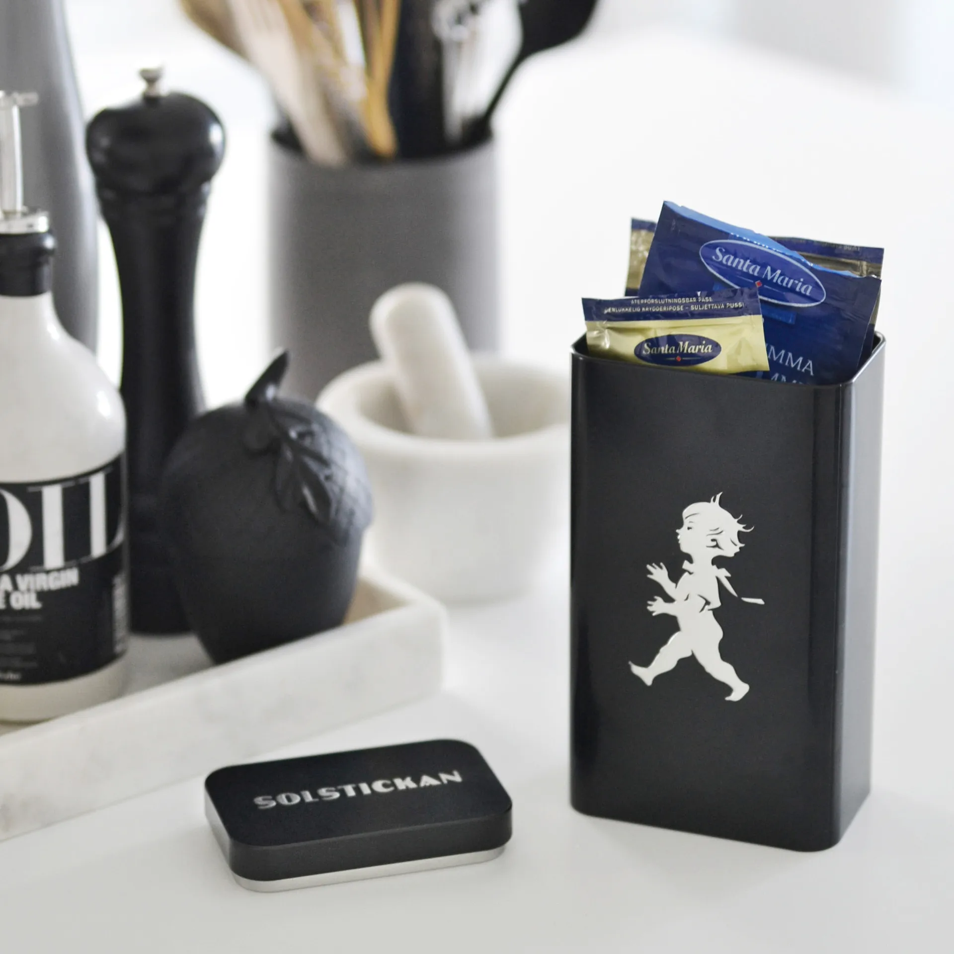 Solstickan Kaffeedose 20,5 cm, Mattschwarz Solstickan Design