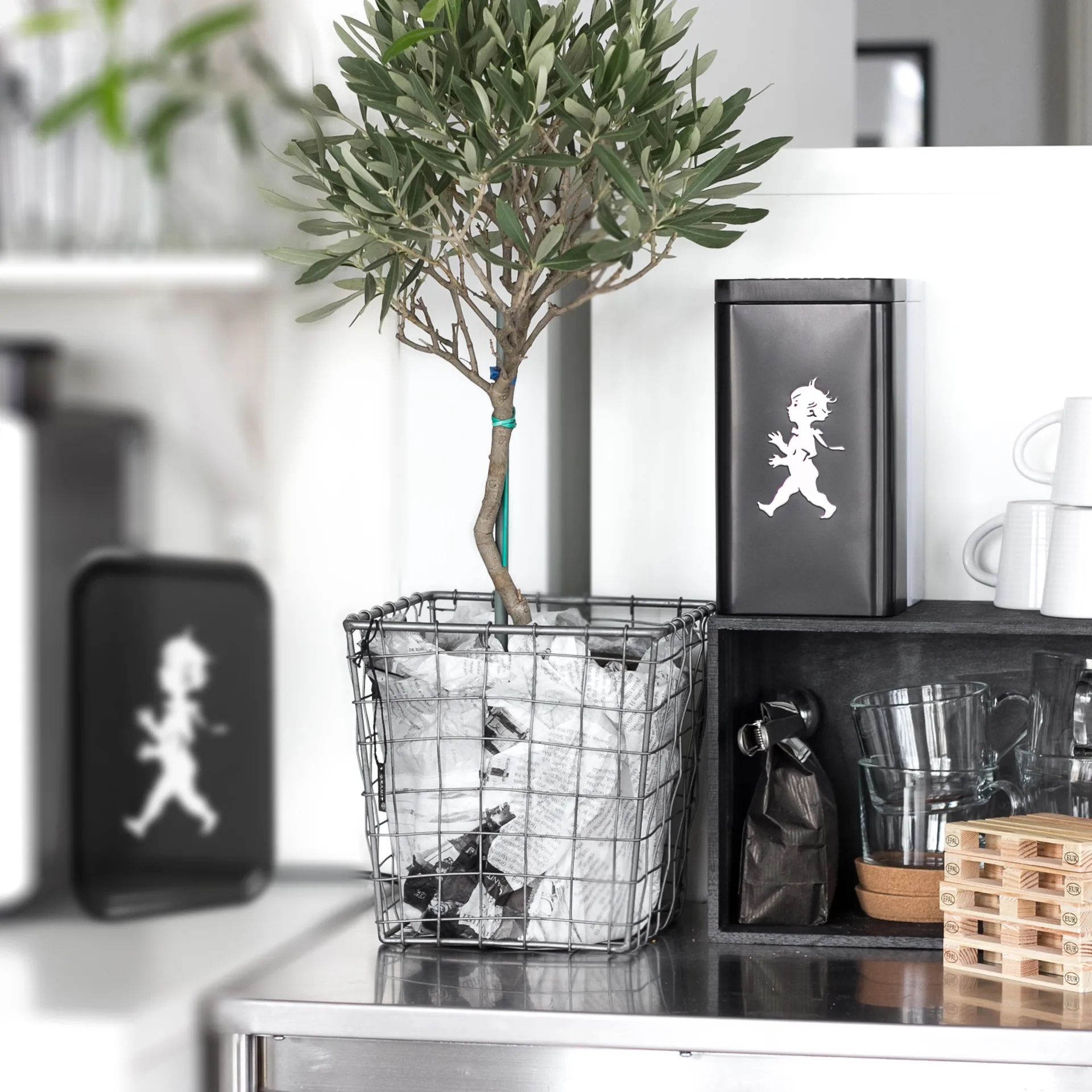 Solstickan Kaffeedose 20,5 cm, Mattschwarz Solstickan Design