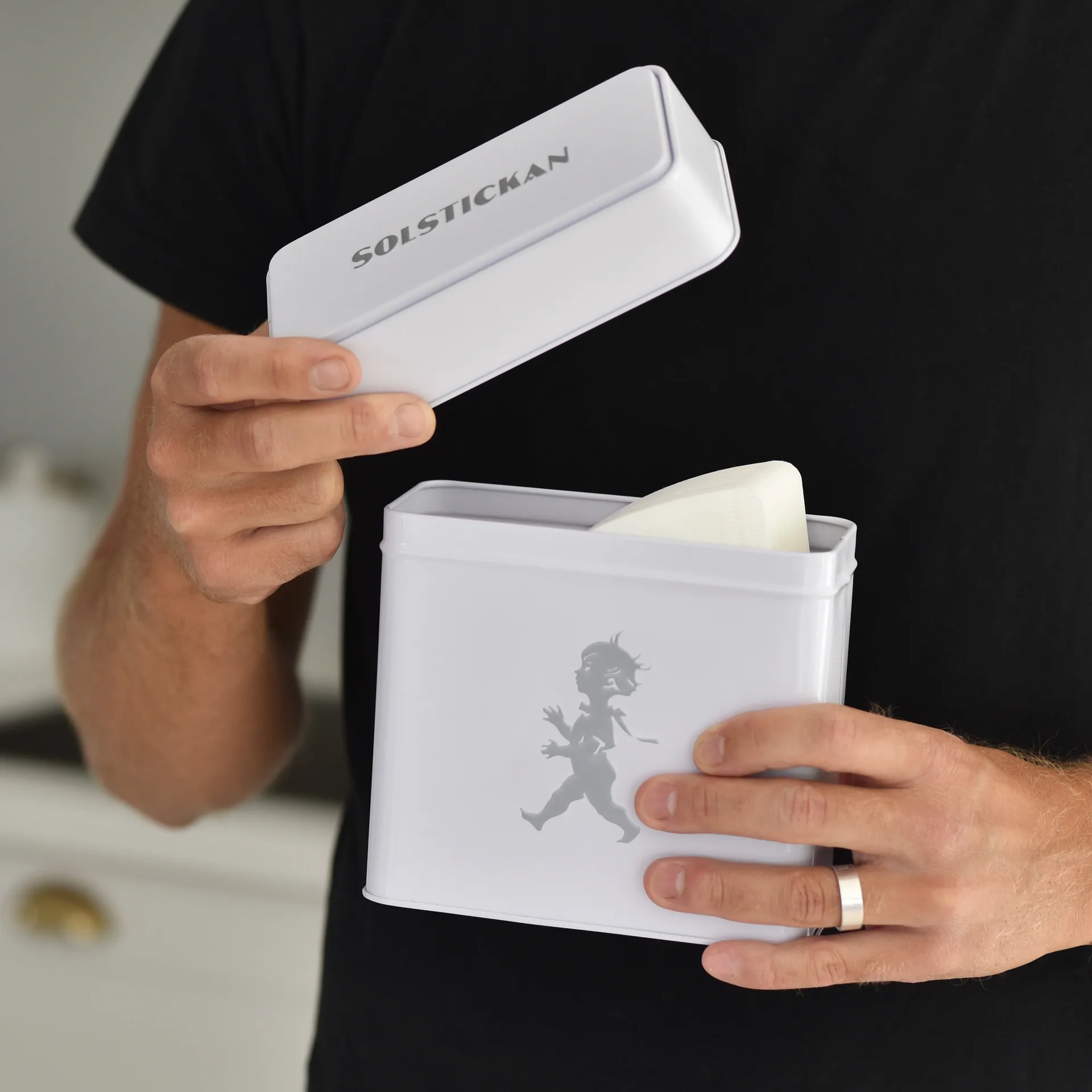 Solstickan Kaffeefilterdose 15,4 x 17 cm, Weiß Solstickan Design