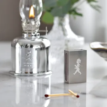Solstickan Streichholz-Etui - Silber, klein 3,5x5,6x1,8 cm - Solstickan Design