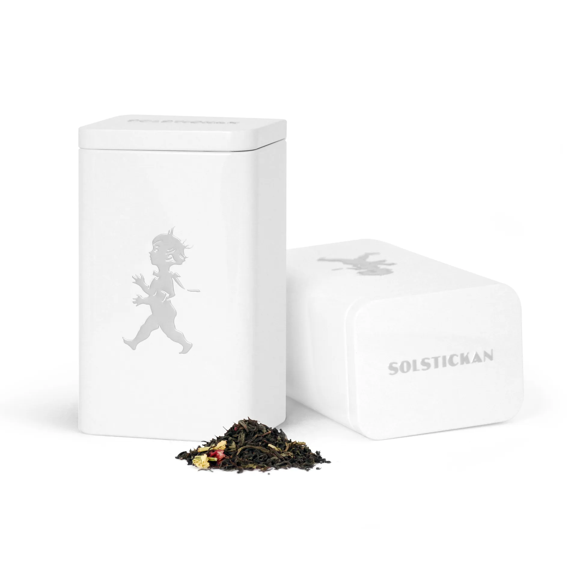Solstickan Teedose 15,2 cm, Hochglanz weiß Solstickan Design