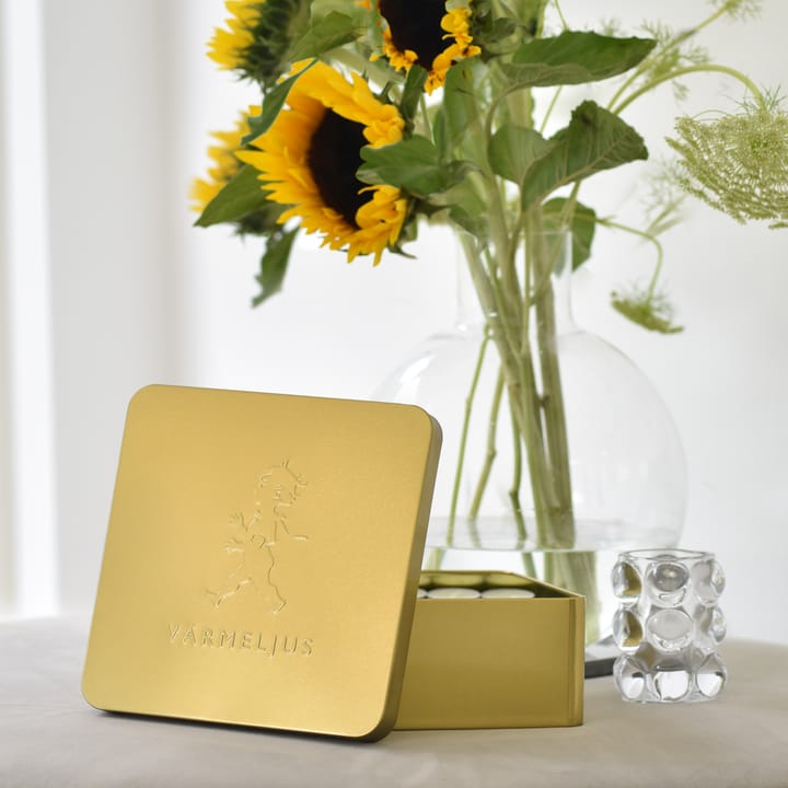 Solstickan Teelichter-Box 21 x 21 cm, Gold Solstickan Design