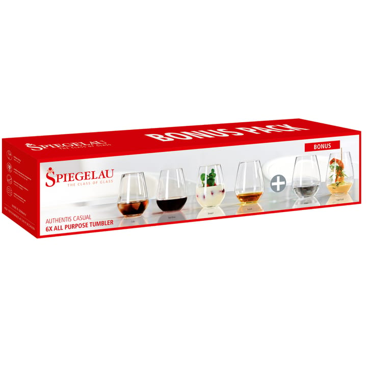 Authentis Casual glas 46cl, 6er Pack - Klar - Spiegelau