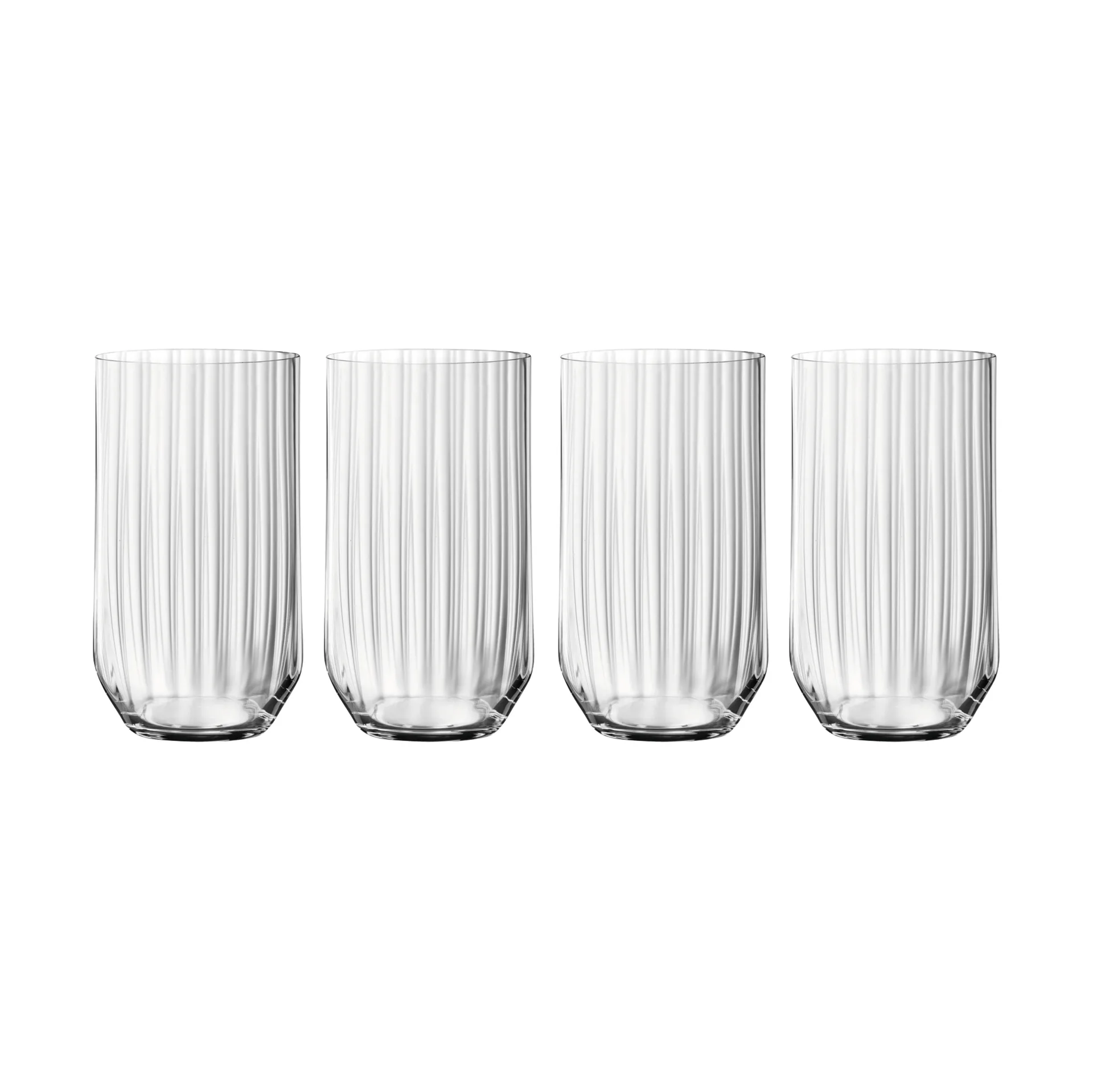 Linear long drink Glas 44,5 cl 4er-Pack, Klar Spiegelau