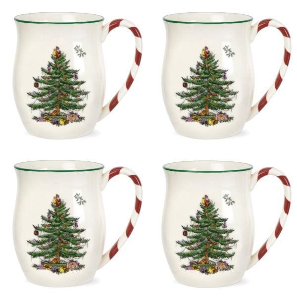 Christmas Tree Becher 40 cl 4er-Pack, Pfefferminze Spode