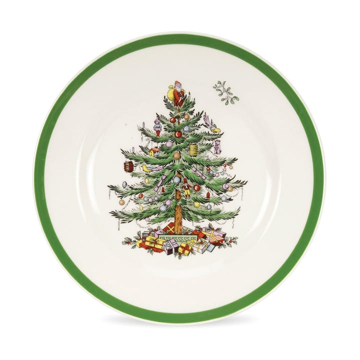 Christmas Tree kleiner Teller Ø20 cm, White-green-red Spode