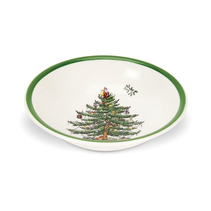 Christmas Tree Schale Ø15 cm, White-green-red Spode