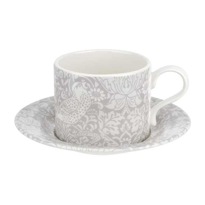 Strawberry Thief Teetasse  28cl, Grey Spode