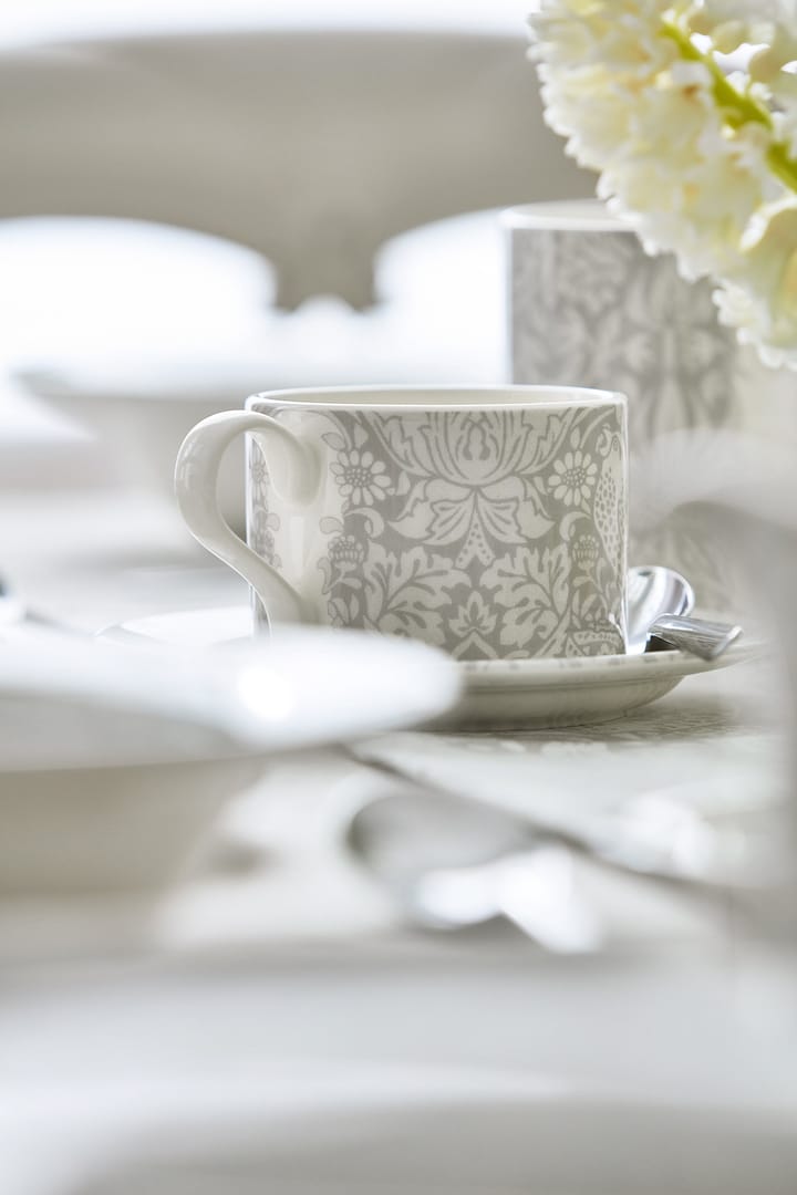 Strawberry Thief Teetasse  28cl, Grey Spode