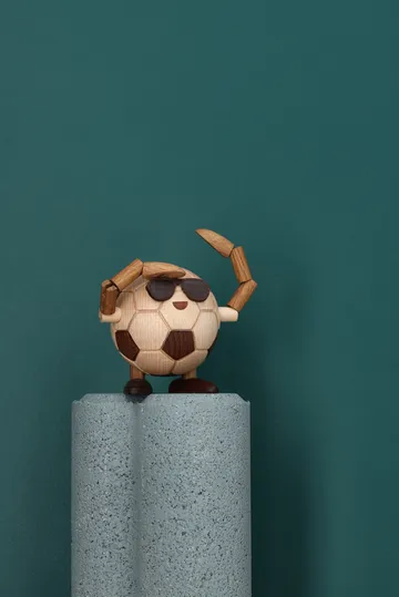 Billy Ball Fußball Figur - Beige, 8x6,5x6,7 cm - Spring Copenhagen
