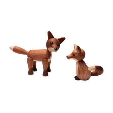 Foxy Fuchs Dekoration 12 cm - Mahogny - Spring Copenhagen
