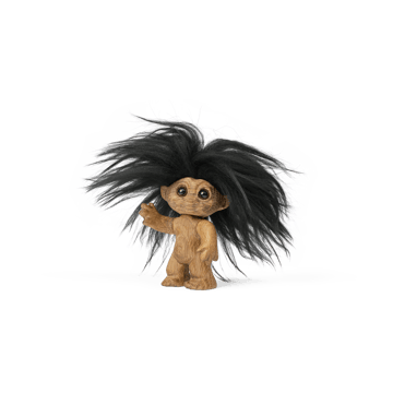 Good luck troll 9 cm - oak - Spring Copenhagen