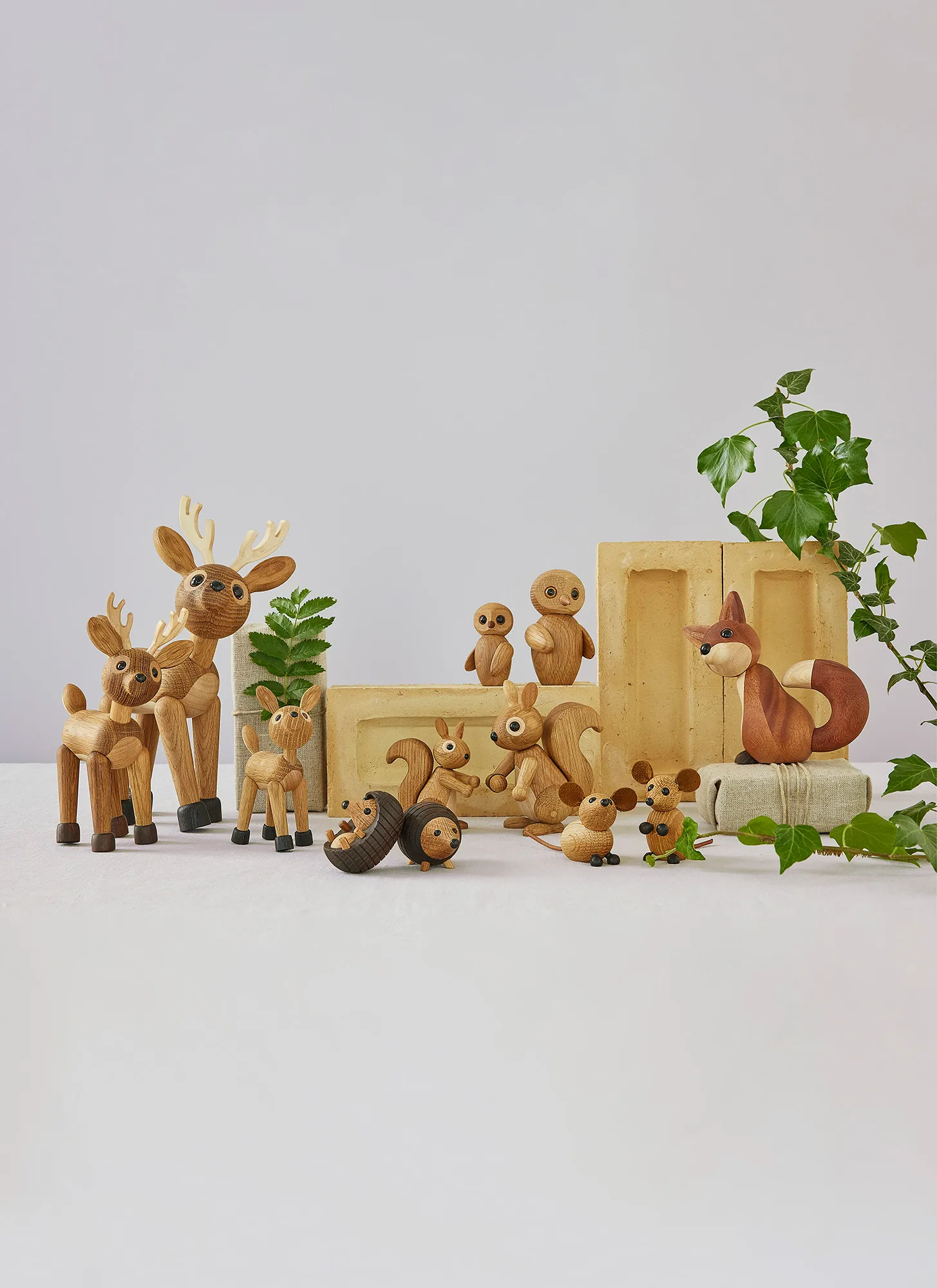 Stick Igel Dekoration 4,5 cm, thermal ash Spring Copenhagen