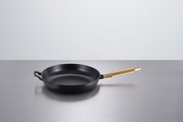Buster & Punch Bratpfanne Gusseisen schwarz Ø28 cm - Messinggriff - STAUB