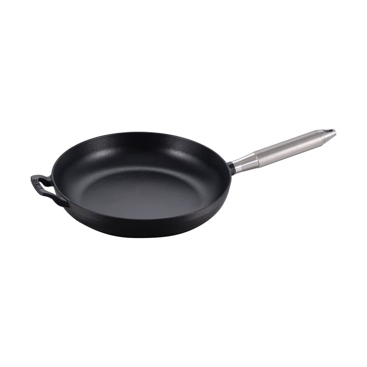 Buster & Punch Bratpfanne Gusseisen schwarz Ø28 cm - Stahlgriff - STAUB