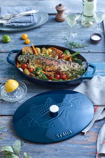 La Mer ovaler Topf, drei Lagen Emaille - 32cm - STAUB