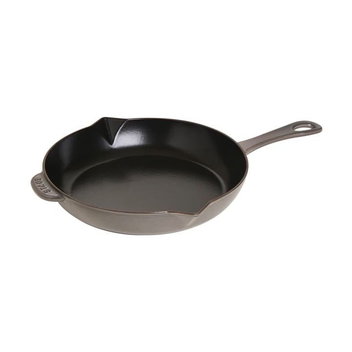 Staub Bratpfanne Gusseisen mit Ausgießer Ø26 cm - Grafitgrau - STAUB