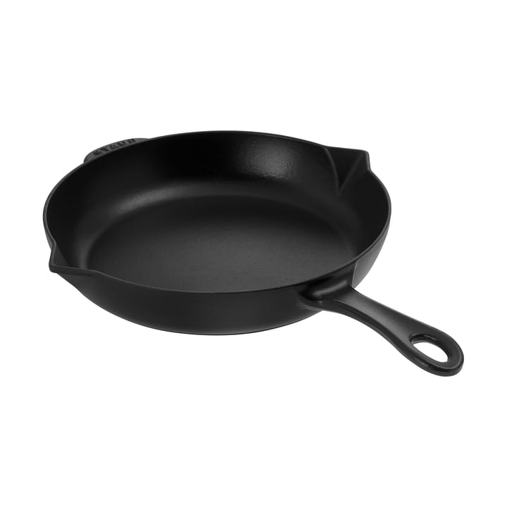 Staub Bratpfanne Gusseisen mit Ausgießer Ø26 cm - Schwarz - STAUB