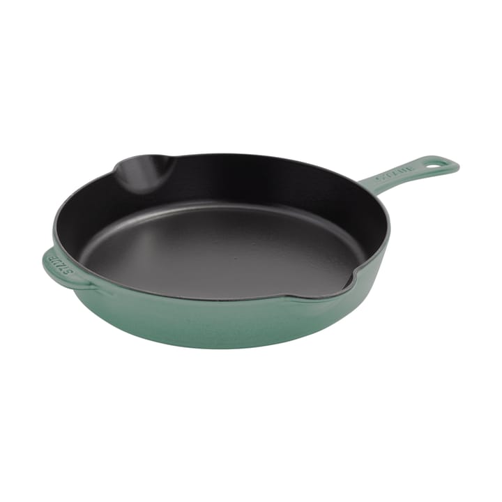 Staub Bratpfanne Gusseisen mit Ausgießer Ø28 cm - Eukalyptus - STAUB