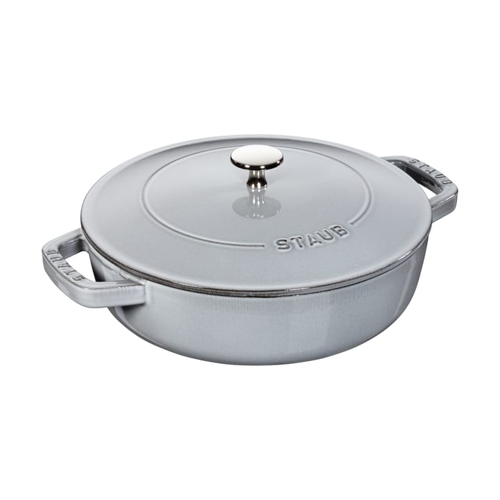 Staub Chistera tiefe Schmorpfanne Gusseisen Ø24 cm - Grafitgrau - STAUB