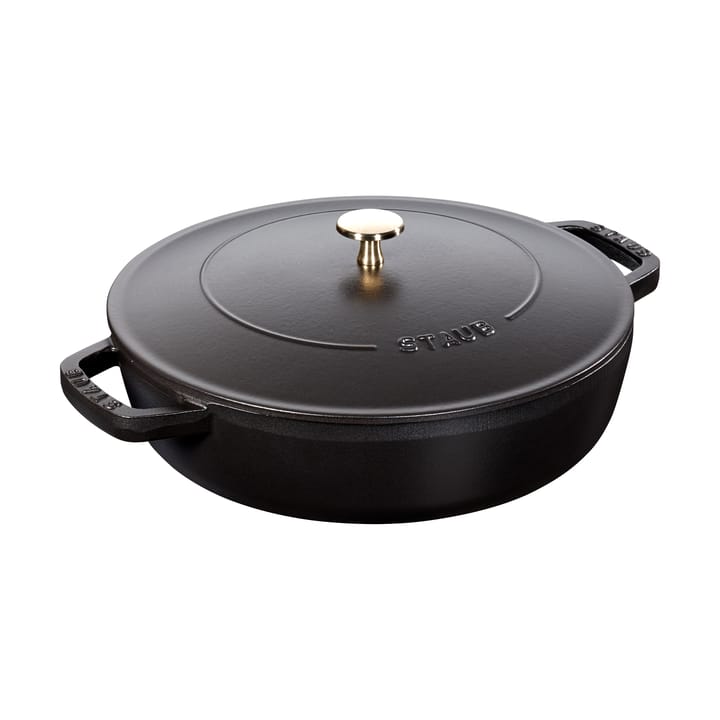 Staub Chistera tiefe Schmorpfanne Gusseisen Ø24 cm - Schwarz - STAUB