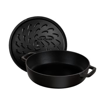 Staub Chistera tiefe Schmorpfanne Gusseisen Ø24 cm - Schwarz - STAUB