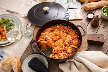 Staub Chistera tiefe Schmorpfanne Gusseisen Ø24 cm - Schwarz - STAUB