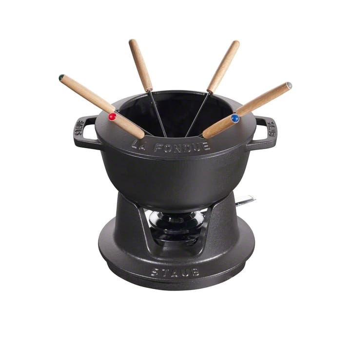 Staub Fondueset 1,65 l - Schwarz - STAUB