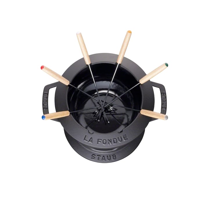 Staub Fondueset 1,65 l, Schwarz STAUB