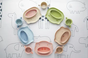 Staub Kindergeschirr 4 Teile - Braun - STAUB