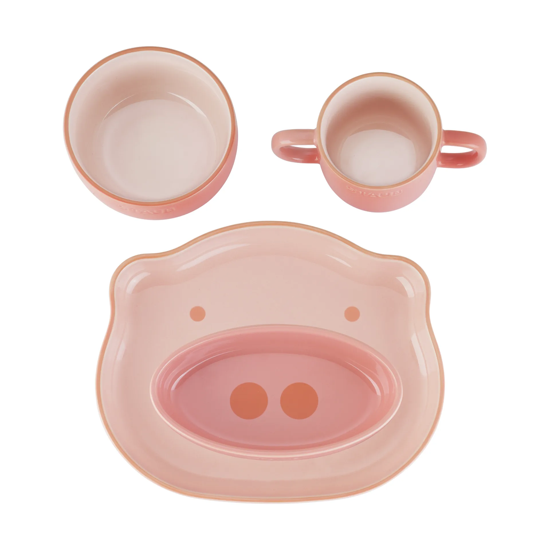 Staub Kindergeschirr 4 Teile, Rosa STAUB
