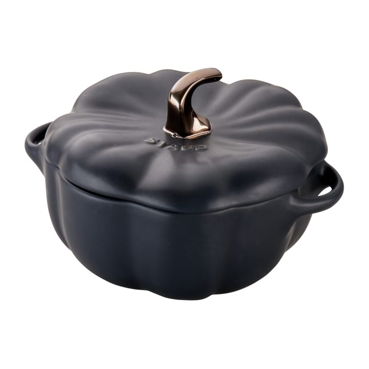 Staub Kürbistopf aus Steingut schwarz, 0,7 L STAUB