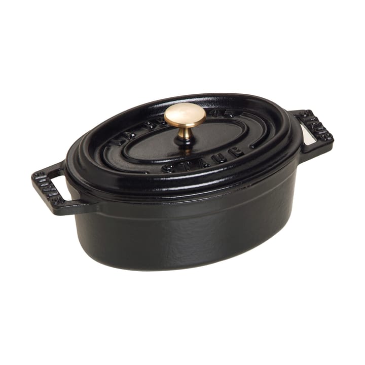 Staub La Cocotte ovaler Mini-Topf Gusseisen 0,25 L - Schwarz - STAUB