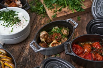 Staub La Cocotte ovaler Mini-Topf Gusseisen 0,25 L - Schwarz - STAUB