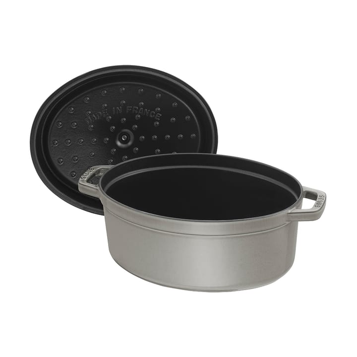 Staub La Cocotte ovaler Topf Gusseisen 3,2 L, Grafitgrau STAUB