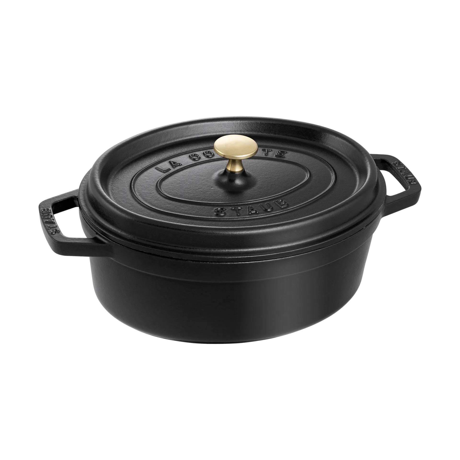 Staub La Cocotte ovaler Topf Gusseisen 5,5 L, Schwarz STAUB