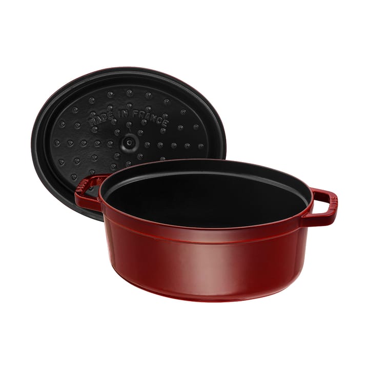 Staub La Cocotte ovaler Topf Gusseisen 6,7 L., Granatrot STAUB