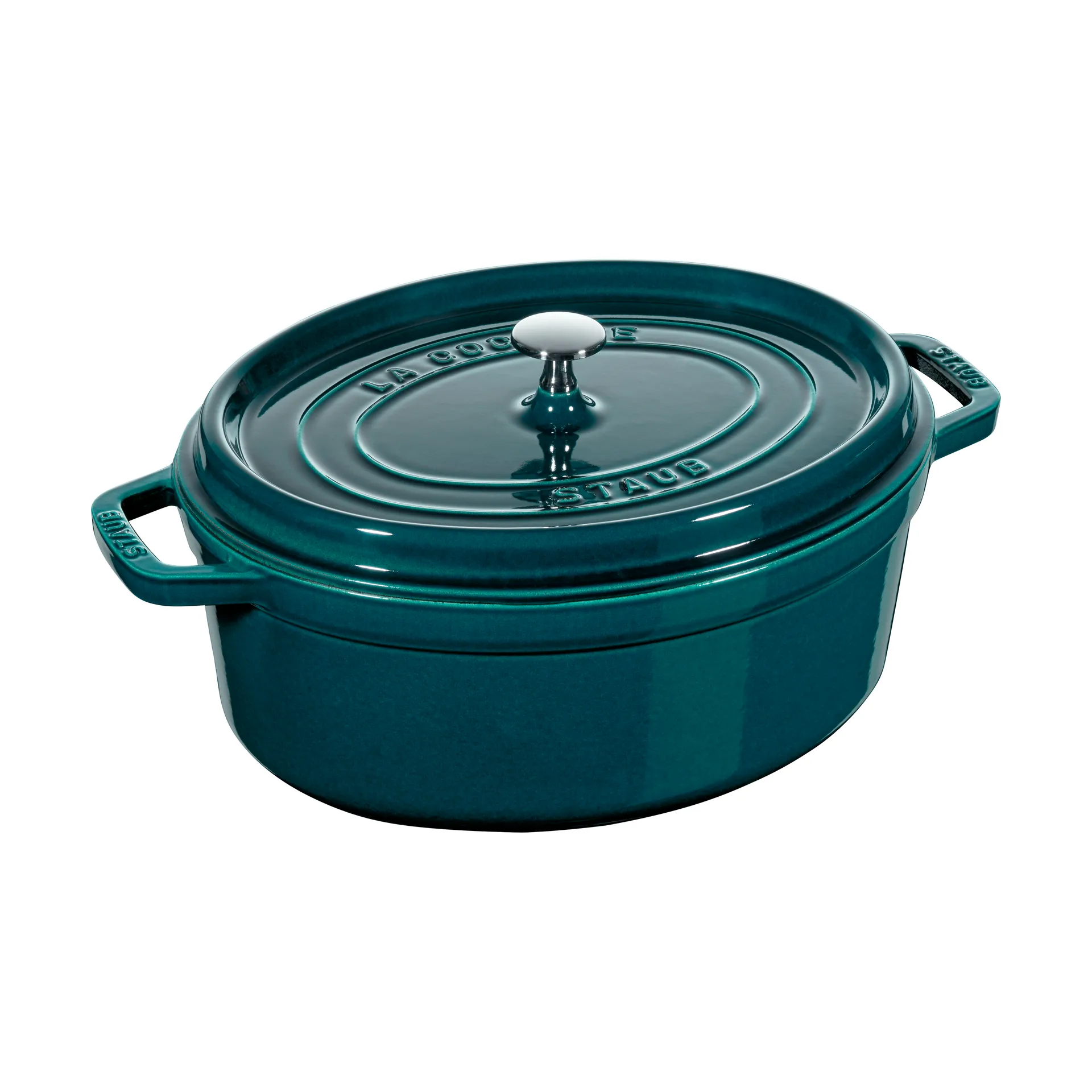 Staub La Cocotte ovaler Topf Gusseisen 6,7 L., La Mer STAUB