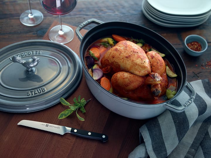 Staub La Cocotte ovaler Topf Gusseisen 8 L, Grafitgrau STAUB