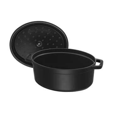 Staub La Cocotte ovaler Topf Gusseisen 8 L - Schwarz - STAUB